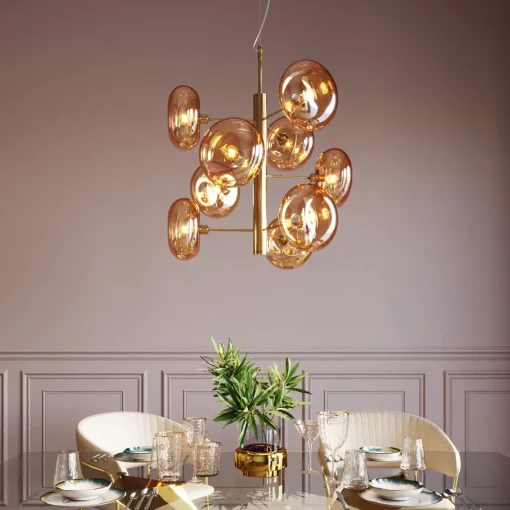 KARE Design Lampadario Headlight ottone - KARE> Lampadari E Lampade A Sospensione