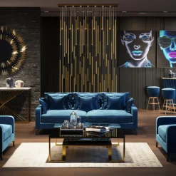 KARE Design Lampadario Living Vegas Deluxe Ottone Led - KARE> Lampadari E Lampade A Sospensione