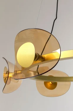 KARE Design Lampadario Mariposa ottone Ø81cm - KARE></noscript> Lampadari E Lampade A Sospensione