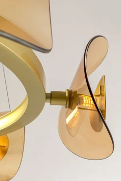 KARE Design Lampadario Mariposa ottone Ø81cm - KARE></noscript> Lampadari E Lampade A Sospensione