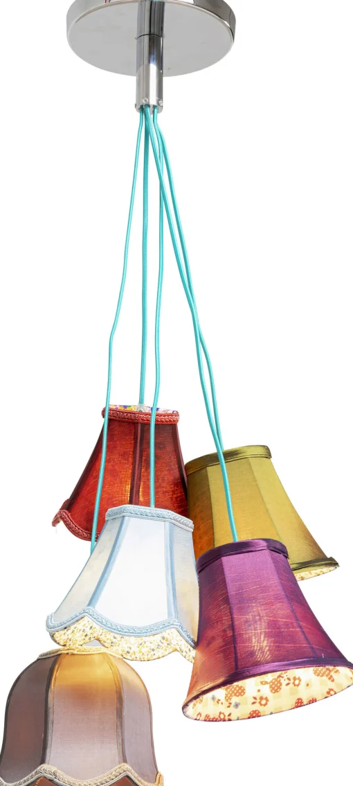 KARE Design Lampadario Pendente  "Saloon Flowers 5" paralumi - KARE> Lampadari E Lampade A Sospensione