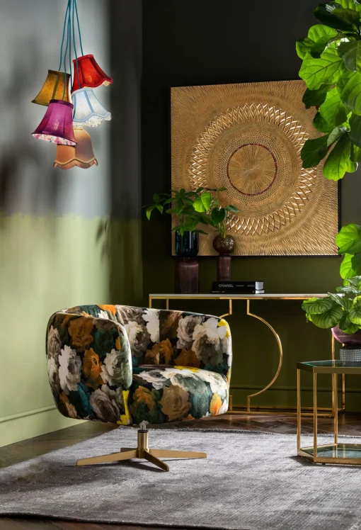 KARE Design Lampadario Pendente  "Saloon Flowers 5" paralumi - KARE> Lampadari E Lampade A Sospensione