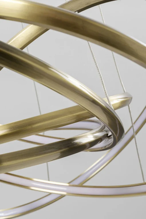 KARE Design LAMPADARIO SATURN LED ORO GRANDE - KARE> Lampadari E Lampade A Sospensione