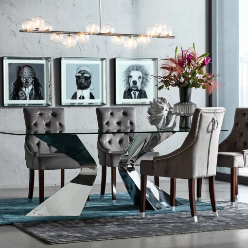 KARE Design LAMPADARIO SCALA BALLS CHROMO 150CM - KARE> Lampadari E Lampade A Sospensione