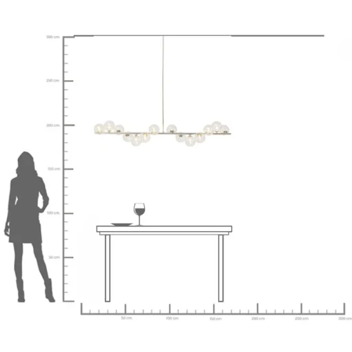 KARE Design LAMPADARIO SCALA BALLS CHROMO 150CM - KARE> Lampadari E Lampade A Sospensione