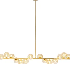 KARE Design LAMPADARIO SCALA BALLS OTTONE 150CM - KARE></noscript> Lampadari E Lampade A Sospensione
