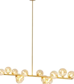 KARE Design LAMPADARIO SCALA BALLS OTTONE 150CM - KARE></noscript> Lampadari E Lampade A Sospensione