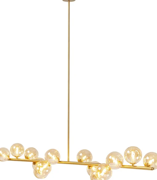 KARE Design LAMPADARIO SCALA BALLS OTTONE 150CM - KARE> Lampadari E Lampade A Sospensione