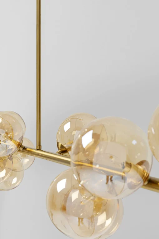 KARE Design LAMPADARIO SCALA BALLS OTTONE 150CM - KARE> Lampadari E Lampade A Sospensione