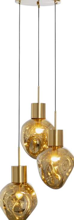KARE Design Lampadario Supernova Ambra Tre Ø45cm - KARE> Lampadari E Lampade A Sospensione