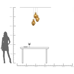 KARE Design Lampadario Supernova Ambra Tre Ø45cm - KARE></noscript> Lampadari E Lampade A Sospensione