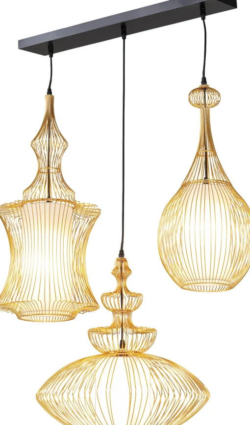 KARE Design LAMPADARIO SWING IRON TRE ORO - KARE> Lampadari E Lampade A Sospensione