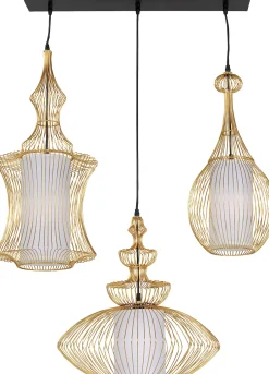 KARE Design LAMPADARIO SWING IRON TRE ORO - KARE></noscript> Lampadari E Lampade A Sospensione