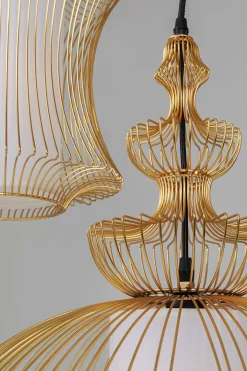 KARE Design LAMPADARIO SWING IRON TRE ORO - KARE></noscript> Lampadari E Lampade A Sospensione