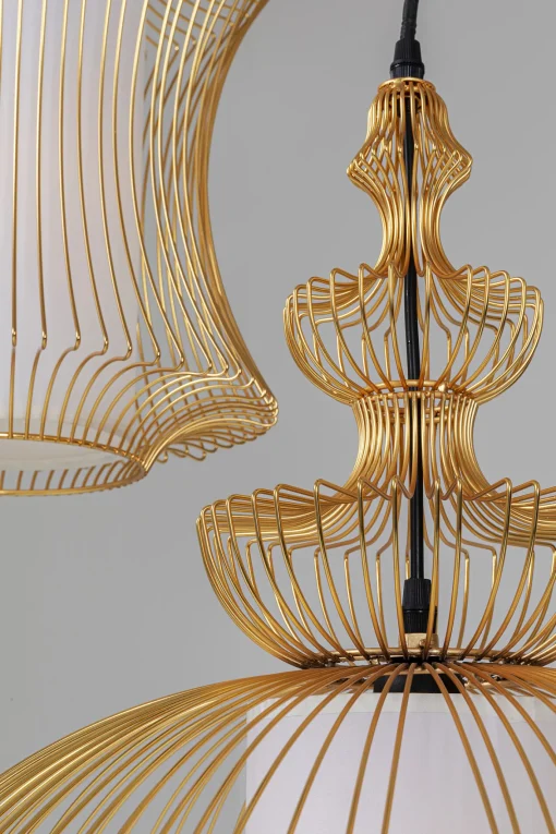 KARE Design LAMPADARIO SWING IRON TRE ORO - KARE> Lampadari E Lampade A Sospensione