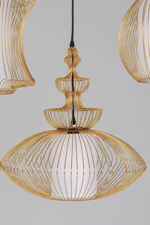 KARE Design LAMPADARIO SWING IRON TRE ORO - KARE> Lampadari E Lampade A Sospensione
