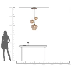 KARE Design Lampadario Tulip Smoke Ø45cm - KARE> Lampadari E Lampade A Sospensione