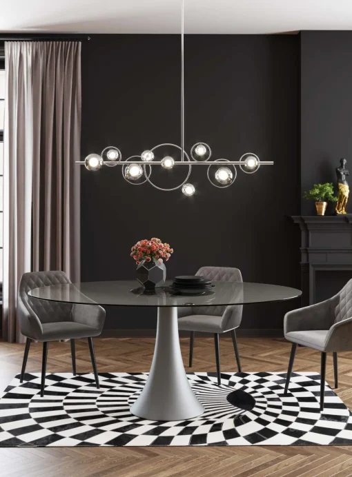 KARE Design Lampadario Universe cromo 110cm - KARE> Lampadari E Lampade A Sospensione