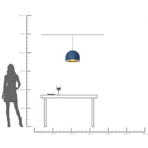 KARE Design Lampadario Zen blu Ø40cm - KARE> Lampadari E Lampade A Sospensione