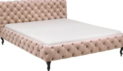 KARE Design Letto Desire velluto ecru 180x200cm - KARE> Letti