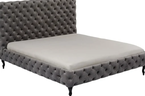 KARE Design Letto Desire 180x200 Cm Grigio Argento - KARE> Letti