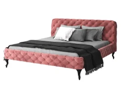 KARE Design Letto Desire 160x200cm Velluto Rosa - KARE></noscript> Letti