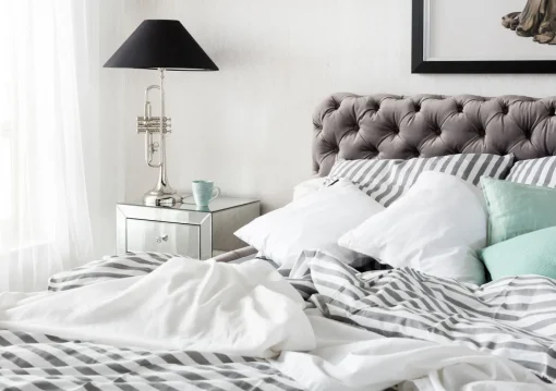 KARE Design Letto Desire 180x200cm Velluto Grigio Argento - KARE> Letti
