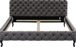 KARE Design Letto Desire 200x200cm Velluto Grigio Argento - KARE></noscript> Letti