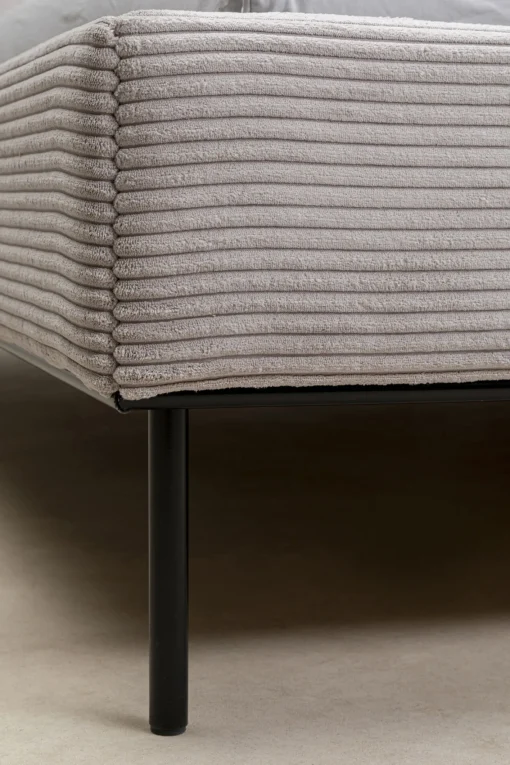 KARE Design Letto East Side Cord grigio 180x200cm - KARE> Letti