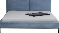 KARE Design Letto East Side velluto a coste blu 160x200 - KARE> Letti