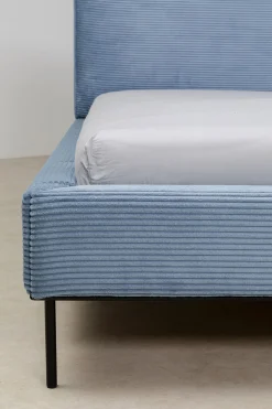 KARE Design Letto East Side velluto a coste blu 160x200 - KARE></noscript> Letti