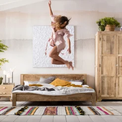 KARE Design Letto In Legno Puro 160x200cm - KARE> Letti