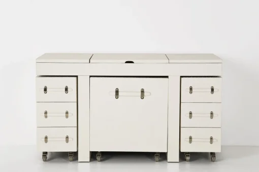 KARE Design Mobile Trucco Diva Croco Bianco - KARE> Consolle Guardaroba