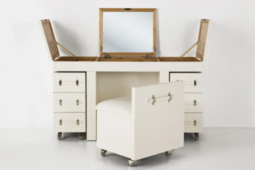 KARE Design Mobile Trucco Diva Croco Bianco - KARE> Consolle Guardaroba