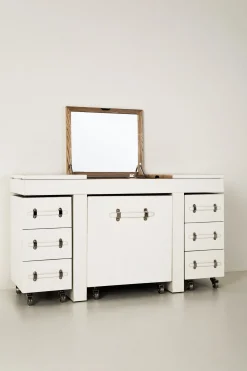 KARE Design Mobile Trucco Diva Croco Bianco - KARE></noscript> Consolle Guardaroba