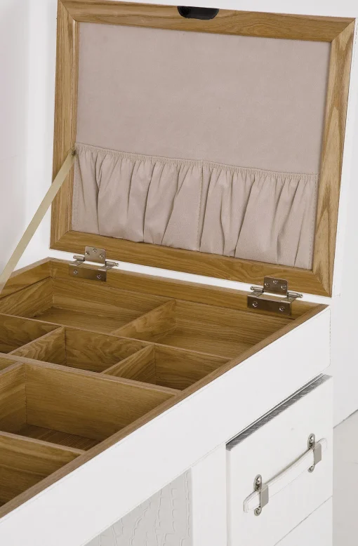 KARE Design Mobile Trucco Diva Croco Bianco - KARE> Consolle Guardaroba