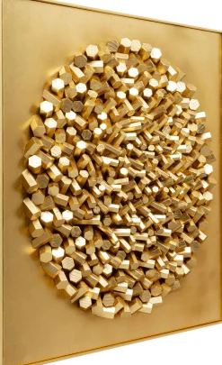 KARE Design Oggetto da parete Mikado Oro 120x120cm - KARE> Decorazioni Da Parete