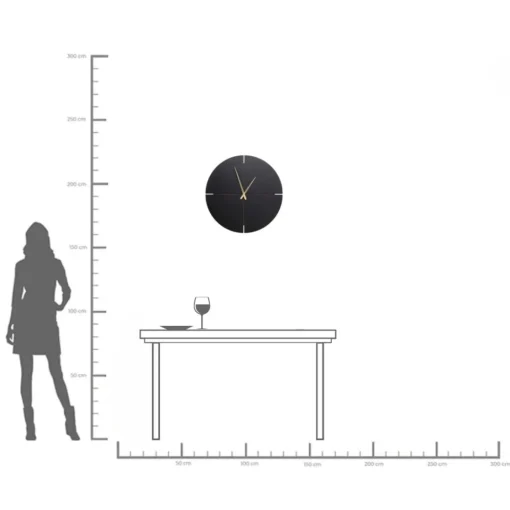 KARE Design Orologio da parete Andrea nero Ø60cm - KARE> Orologi