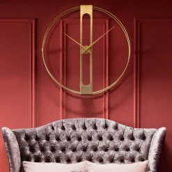 KARE Design OROLOGIO DA PARETE CLIP ORO Ø107CM - KARE> Orologi