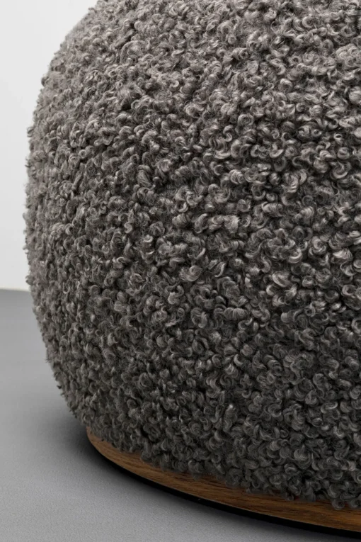 KARE Design Panca Pebble Boucle grigio 81cm - KARE> Panche