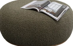 KARE Design Panca Pebble Boucle verde oliva 81cm - KARE> Panche
