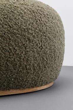 KARE Design Panca Pebble Boucle verde oliva 81cm - KARE></noscript> Panche