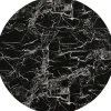 KARE Design Piano rotondo in MDF laminato nero motivo marmo Ø80 cm - KARE> Tavoli