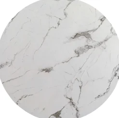 KARE Design Piano rotondo in MDF laminato motivo marmo bianco Ø110 cm - KARE> Tavoli