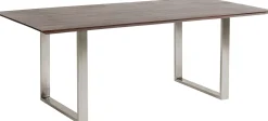 KARE Design Piano Tavola bordo smussato scuro 160x80 - KARE> Tavoli