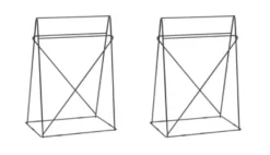 KARE Design Piedi da tavolo Polar ( (set /2) nero 31x49cm - KARE> Scrivanie