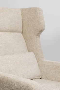KARE Design Poltrona + sgabello Quinn Alto Beige - KARE></noscript> Poltrone
