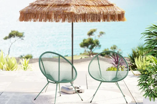 KARE Design Poltrona Acapulco Mono verde 2/Set - KARE> Poltrone