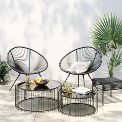 KARE Design POLTRONA ACAPULCO NERO - KARE></noscript> Poltrone