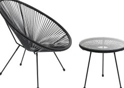 KARE Design POLTRONA ACAPULCO NERO - KARE></noscript> Poltrone